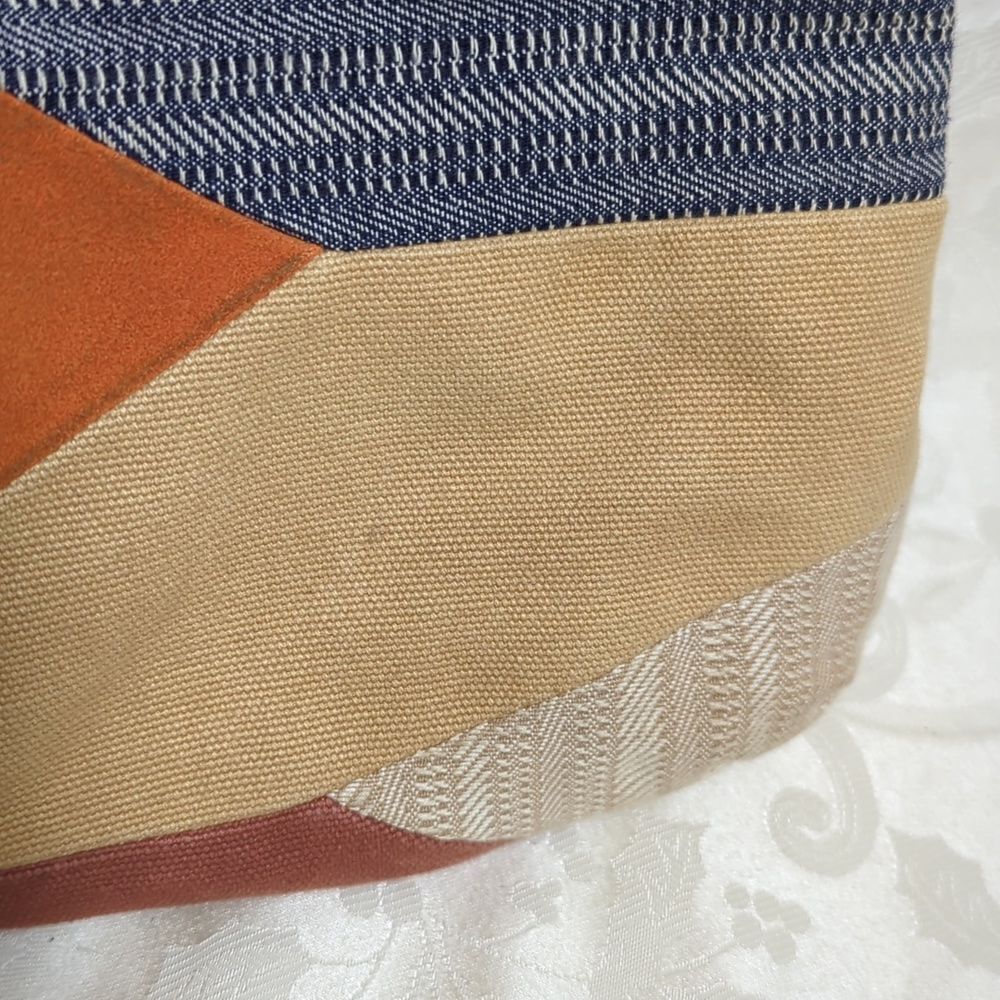 Fossil Patchwork Suede And Fabric Boho Festival B… - image 4